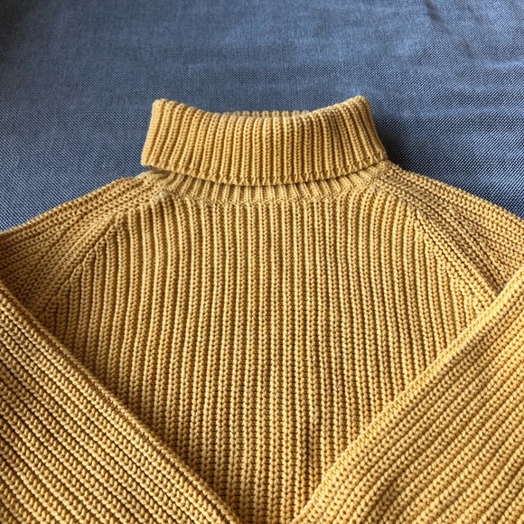 (283) Yellow Knit Turtleneck - Picture 2 of 6